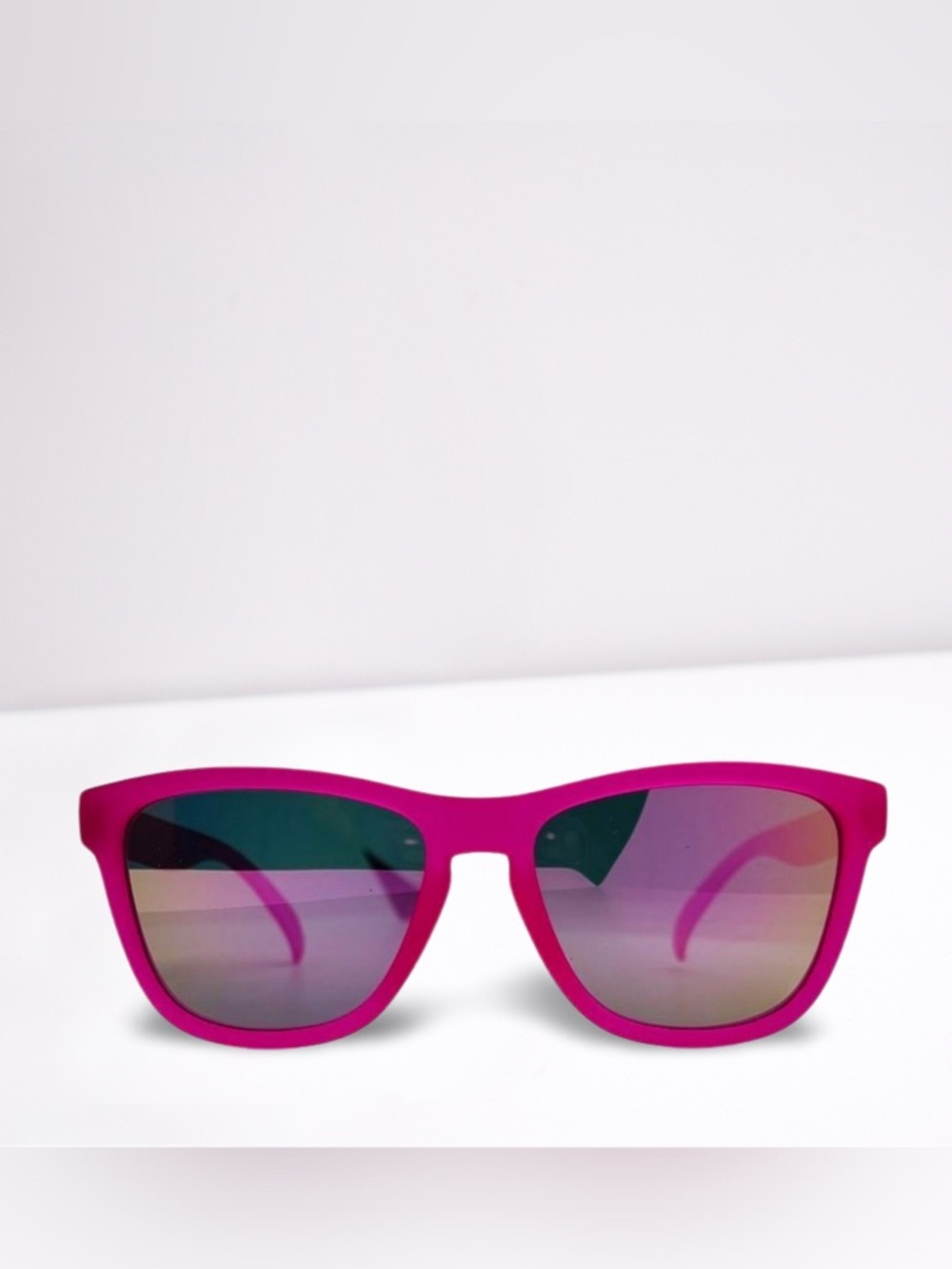 Fuchsia Sunglasses with Mirrored Lenses